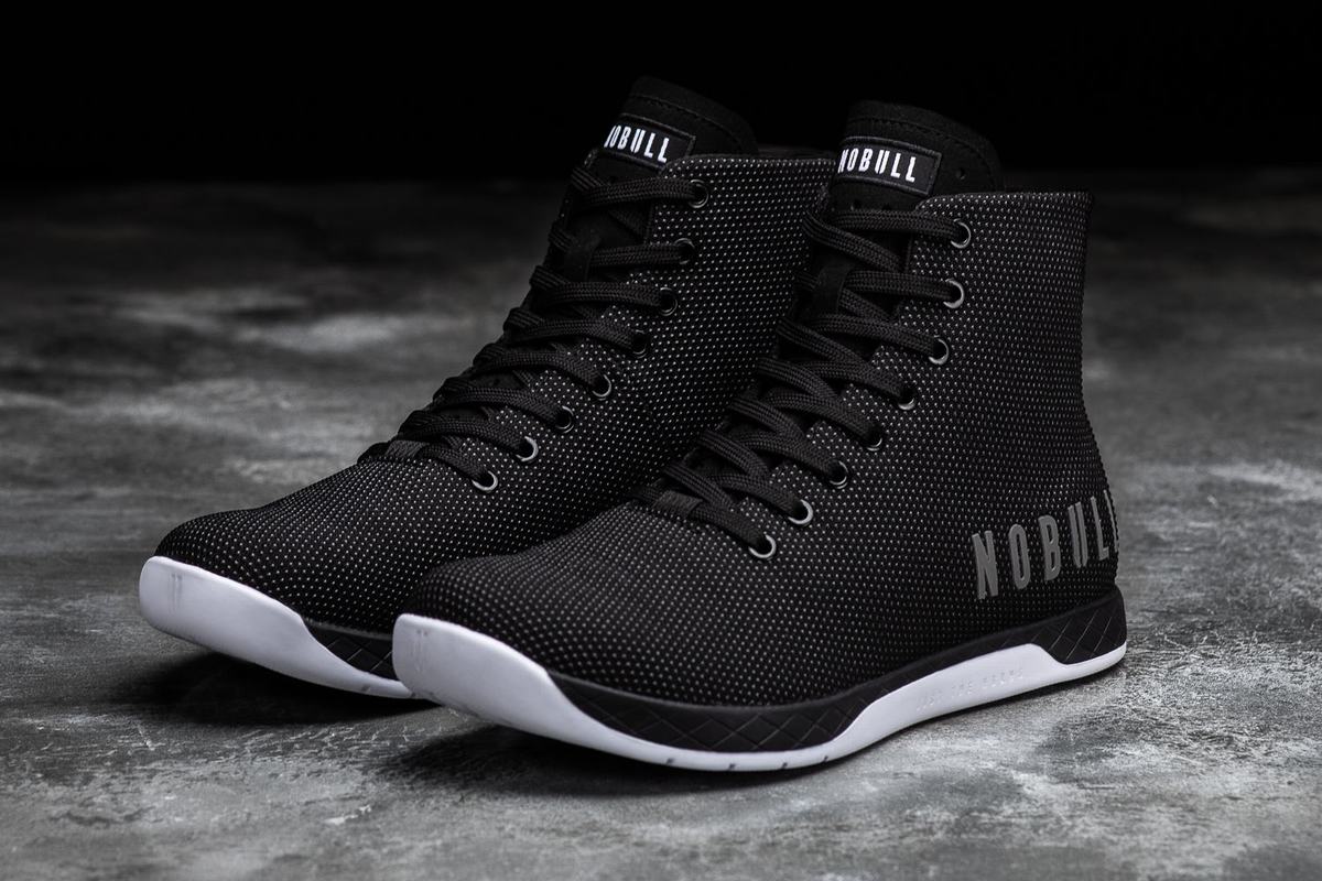 Basket Nobull Superfabric High-Top Trainer Homme Noir Blanche | LM9367425