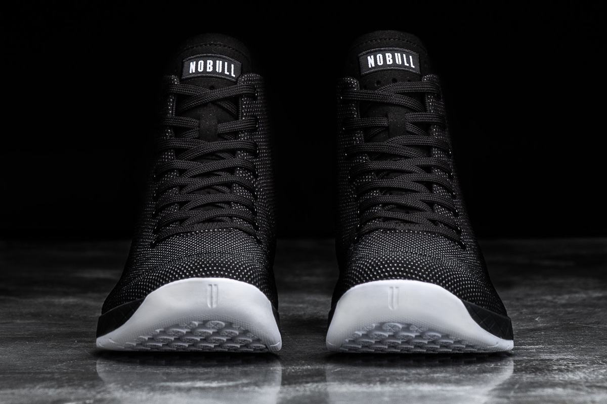Basket Nobull Superfabric High-Top Trainer Homme Noir Blanche | LM9367425