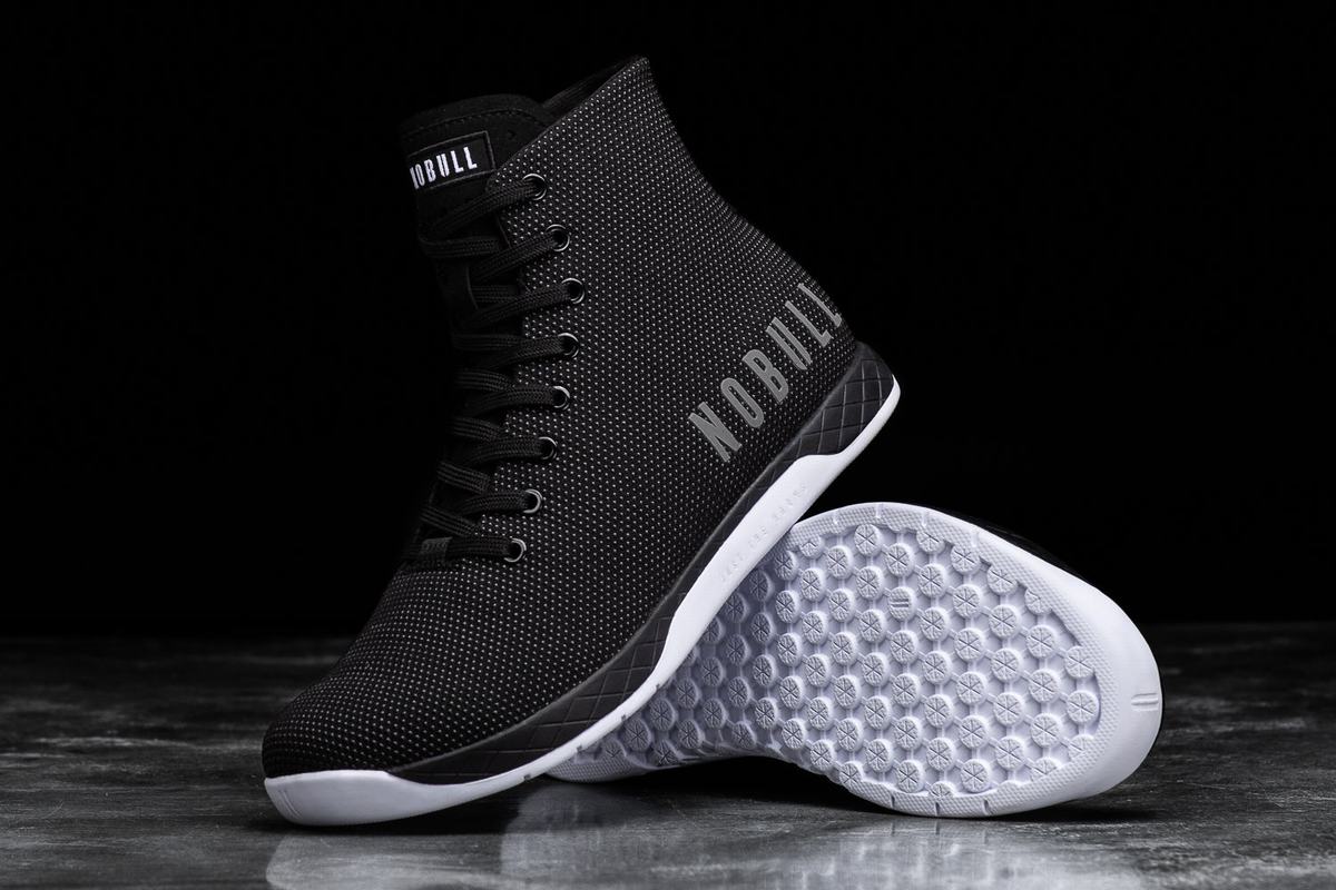 Basket Nobull Superfabric High-Top Trainer Homme Noir Blanche | LM9367425
