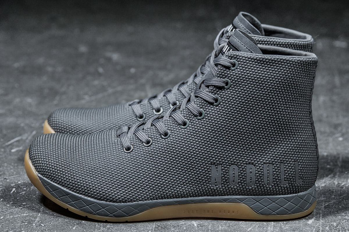 Basket Nobull Superfabric High-Top Trainer Homme Grise Foncé | LR7961043