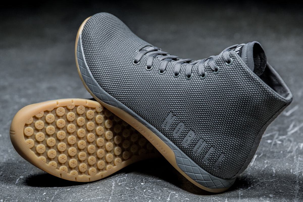Basket Nobull Superfabric High-Top Trainer Homme Grise Foncé | LR7961043
