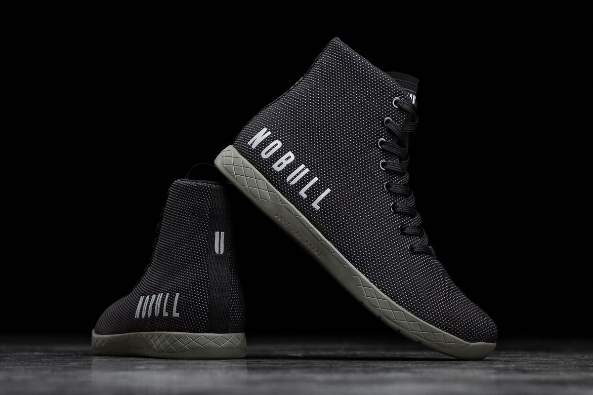 Basket Nobull Superfabric High-Top Trainer Homme Noir Vert Foncé | PY0241753