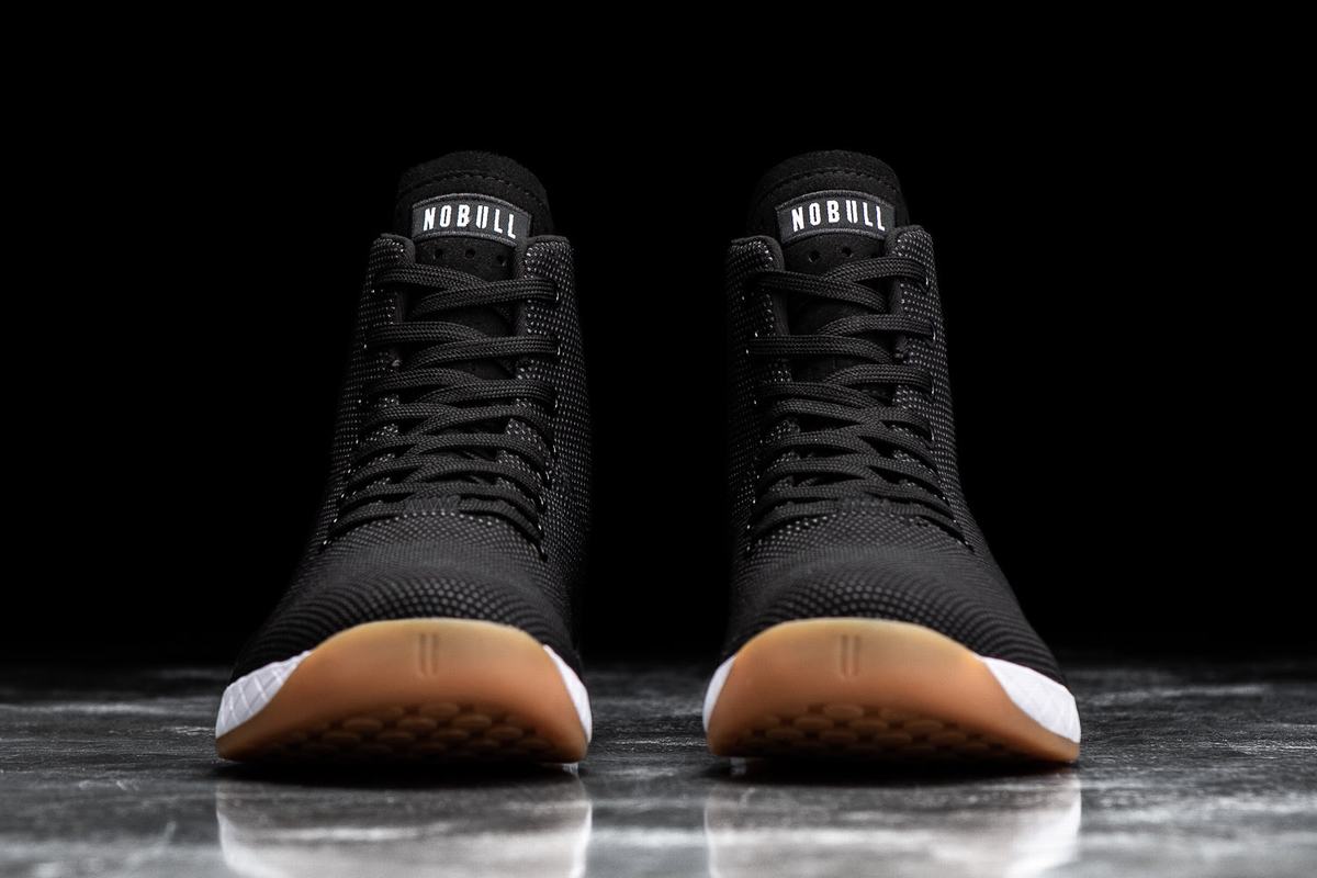 Basket Nobull Superfabric High-Top Trainer Homme Noir Blanche | RJ7285013