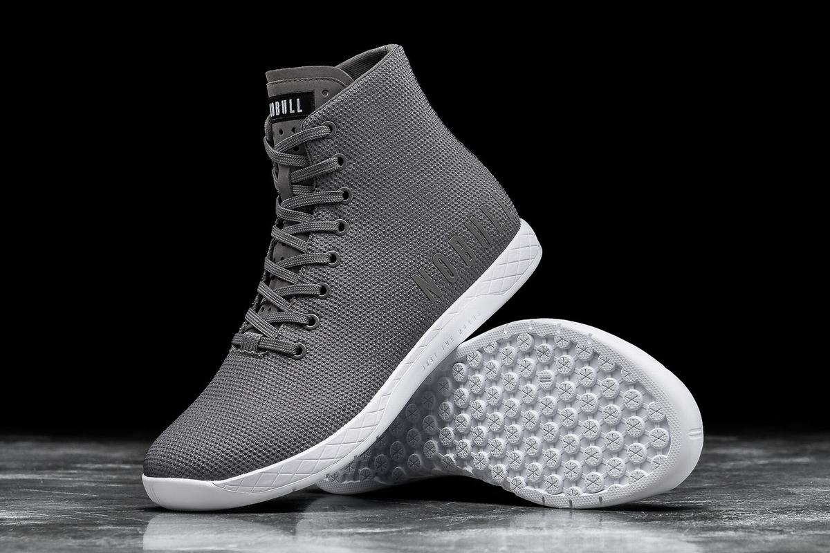 Basket Nobull Superfabric High-Top Trainer Homme Grise Foncé Blanche | TD7401623
