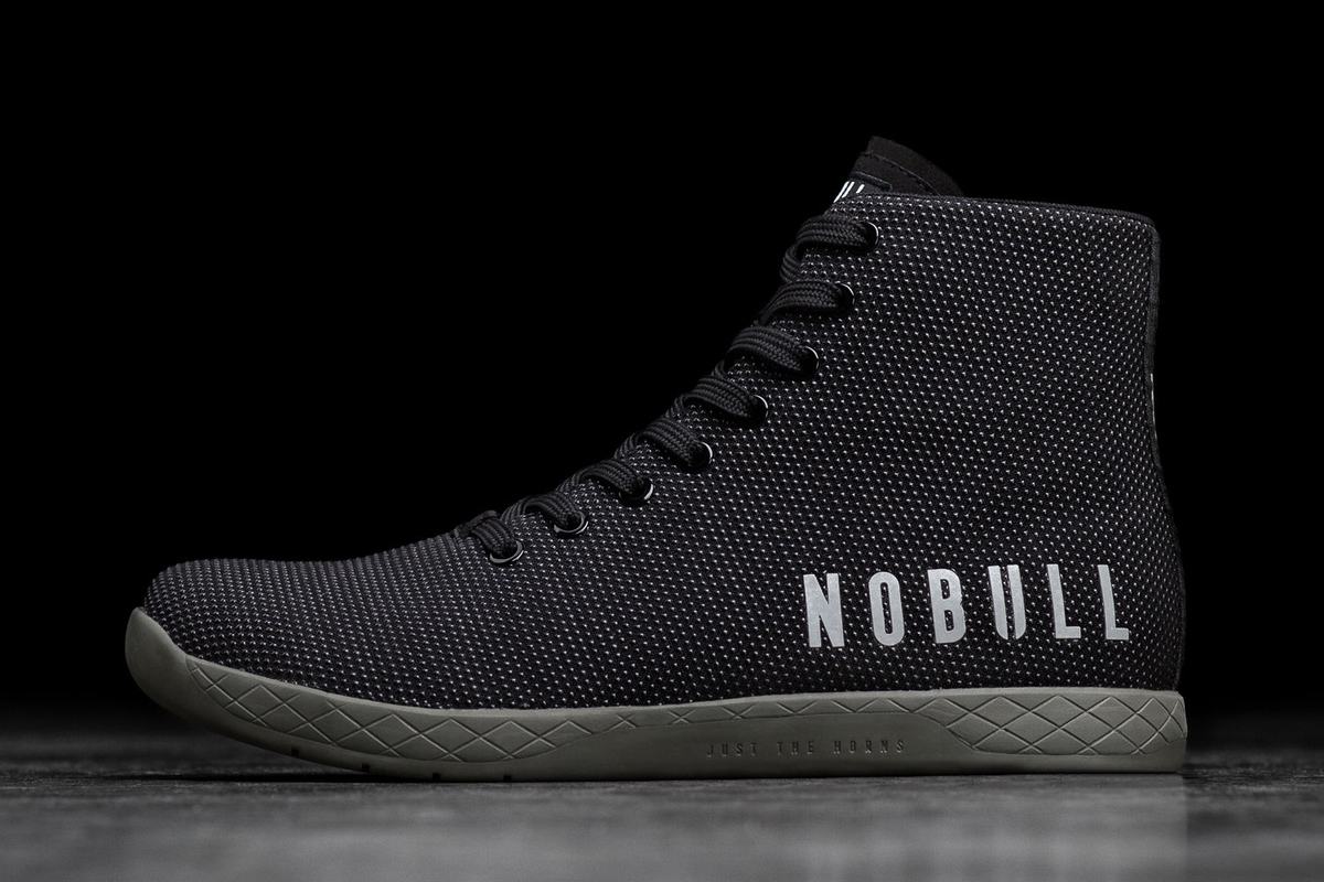 Basket Nobull Superfabric High-Top Trainer Femme Noir Vert Foncé | TO9862475