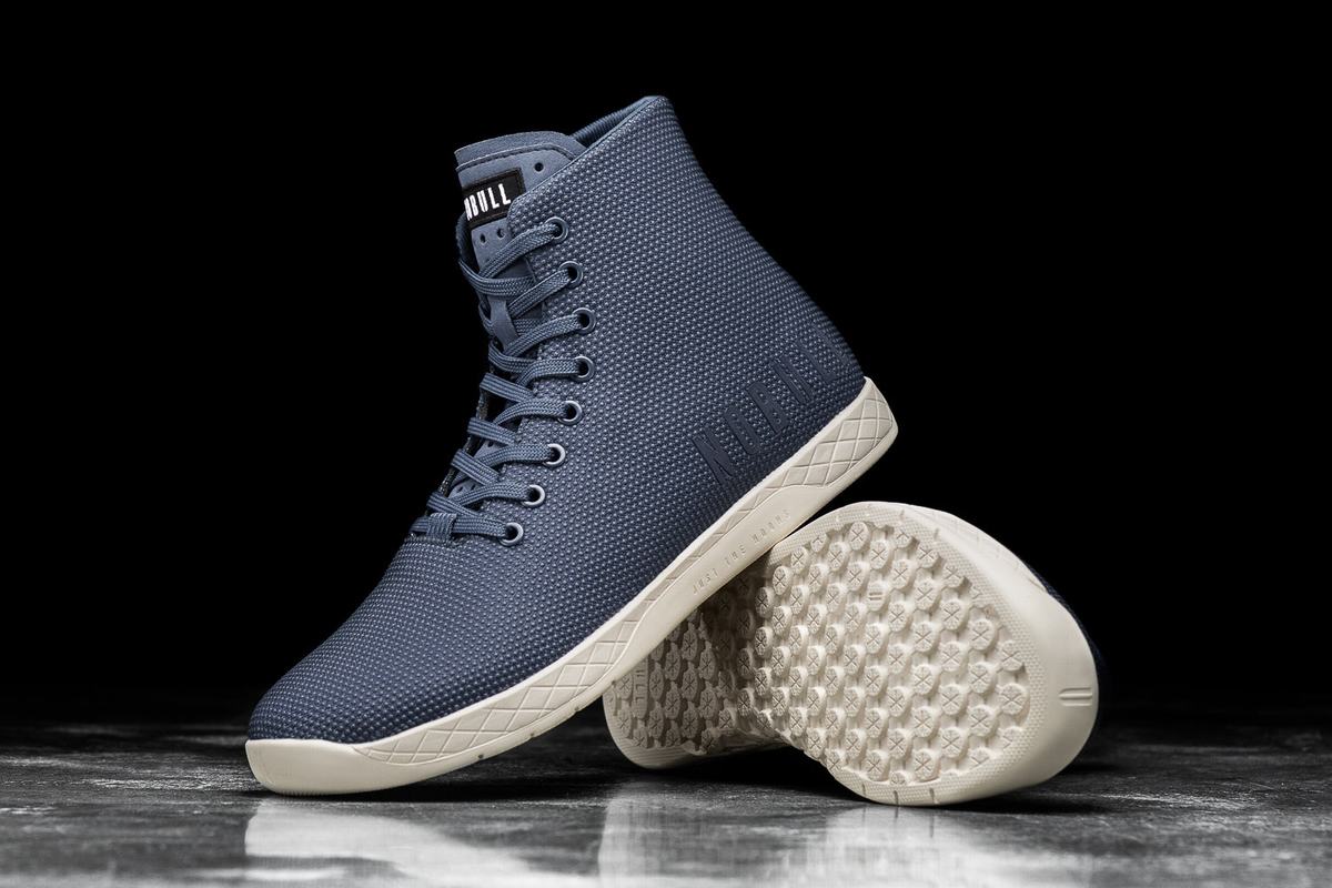 Basket Nobull Superfabric High-Top Trainer Homme Bleu Marine Blanche | ZL8625719