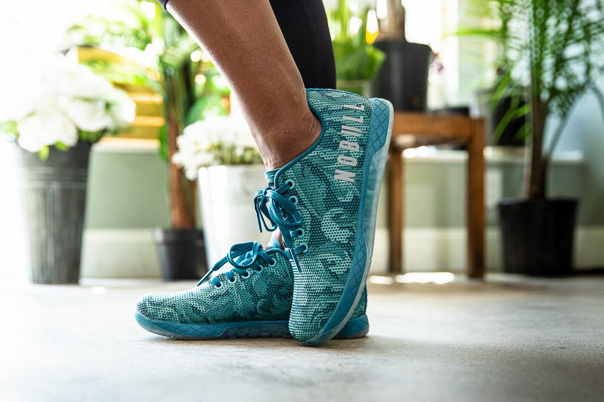 Basket Nobull Superfabric Leaf Trainer Femme Vert | ZA9376280
