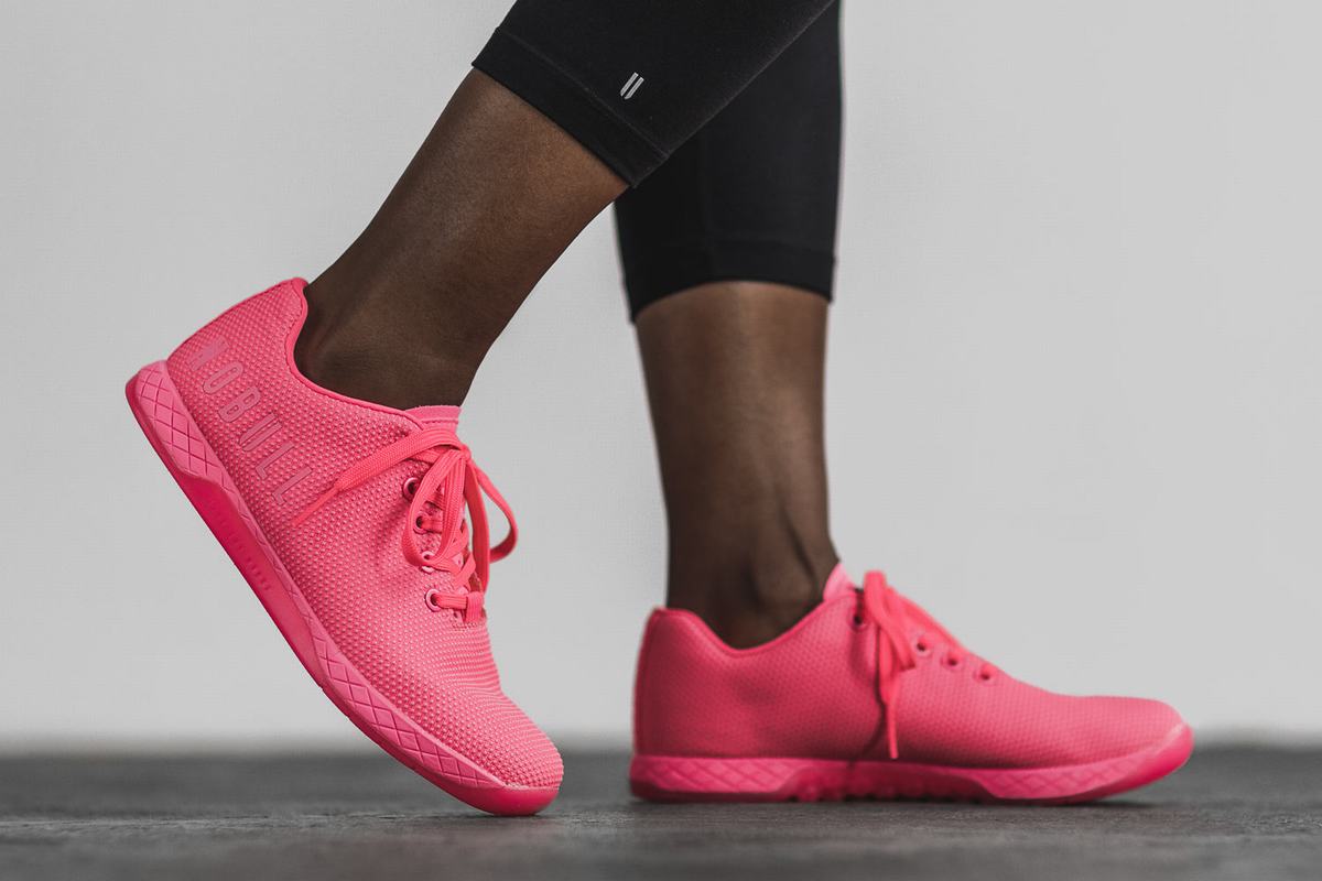 Basket Nobull Superfabric Neon Trainer Femme Rose | CX6029134