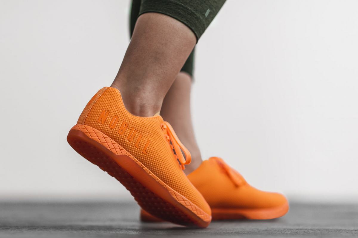 Basket Nobull Superfabric Neon Trainer Femme Orange | MW6374905