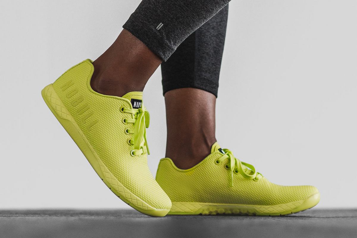 Basket Nobull Superfabric Neon Trainer Femme Vert Clair | VF3685921