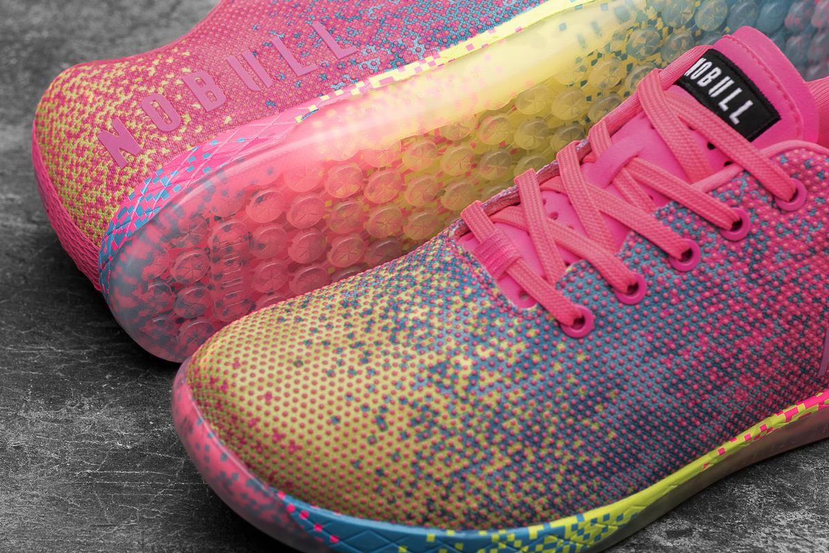 Basket Nobull Superfabric Neon Trainer Femme Rose | XB5970634