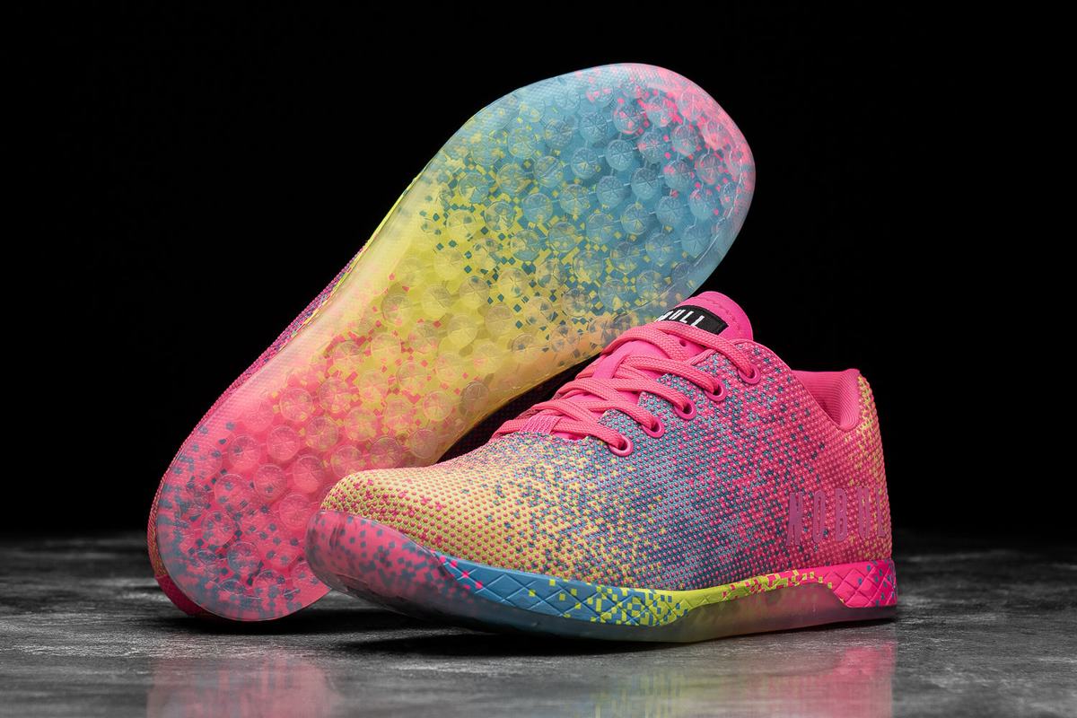 Basket Nobull Superfabric Neon Trainer Femme Rose | XB5970634
