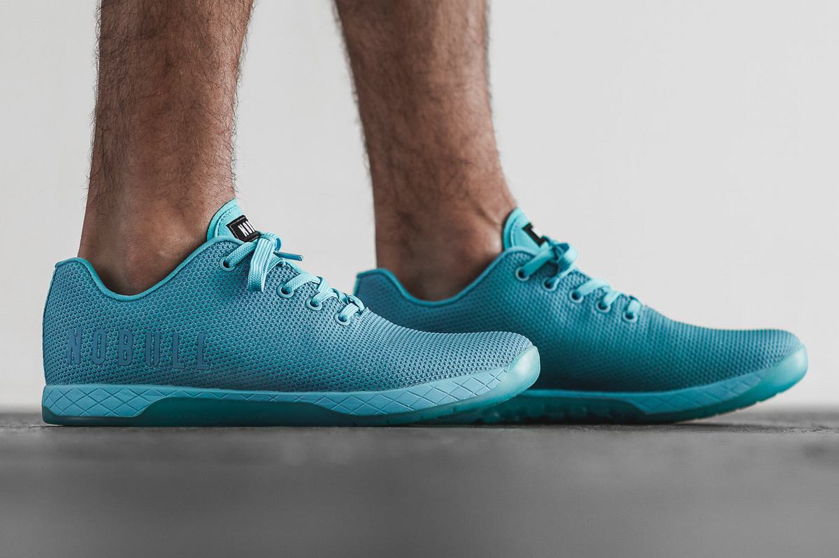 Basket Nobull Superfabric Neon Trainer Homme Bleu | GL9463802