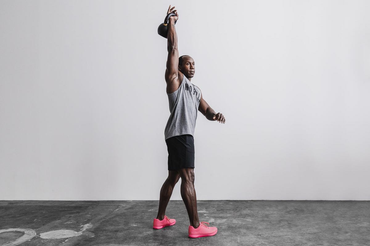 Basket Nobull Superfabric Neon Trainer Homme Rose | NG6180397