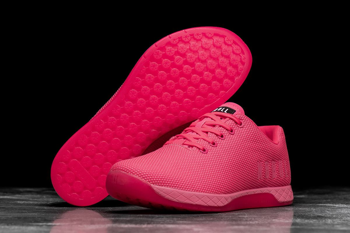 Basket Nobull Superfabric Neon Trainer Homme Rose | NG6180397