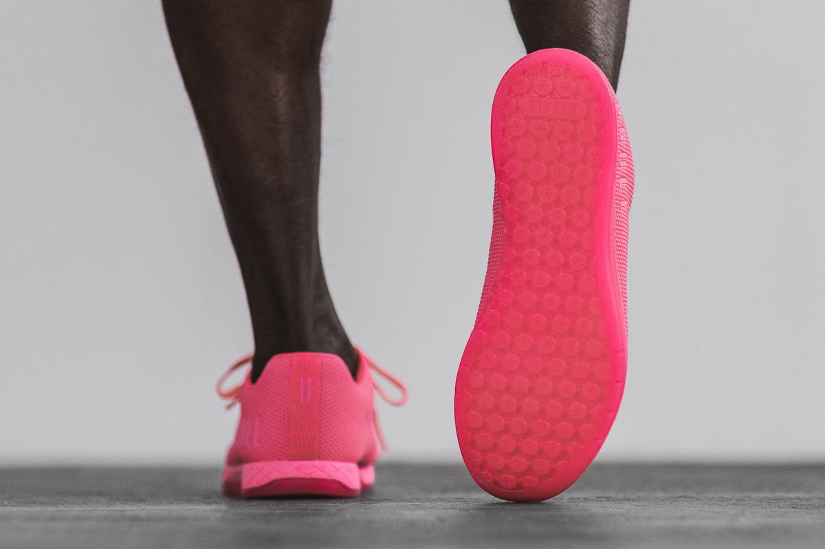 Basket Nobull Superfabric Neon Trainer Homme Rose | NG6180397