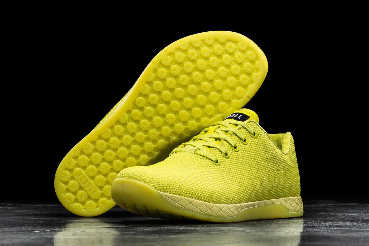 Basket Nobull Superfabric Neon Trainer Homme Vert Clair | PD7053619