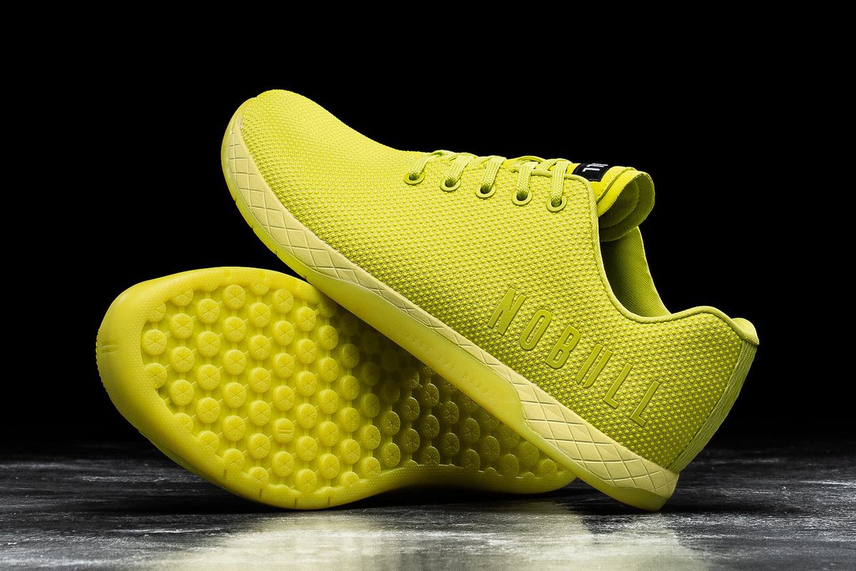 Basket Nobull Superfabric Neon Trainer Homme Vert Clair | PD7053619