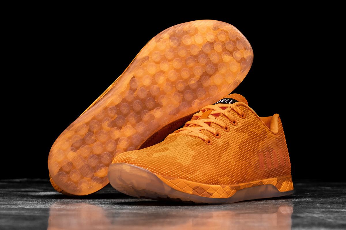 Basket Nobull Superfabric Neon Trainer Homme Orange Camouflage | PS0923765