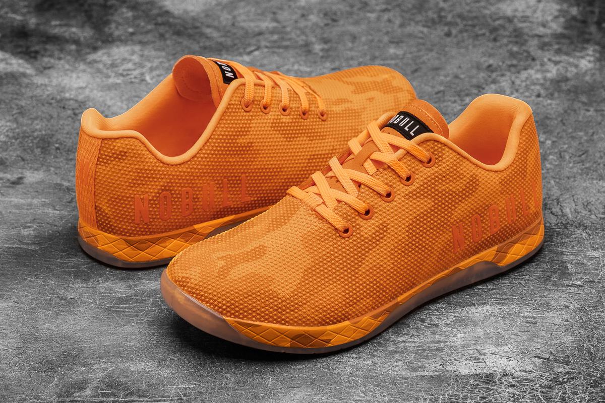 Basket Nobull Superfabric Neon Trainer Homme Orange Camouflage | PS0923765