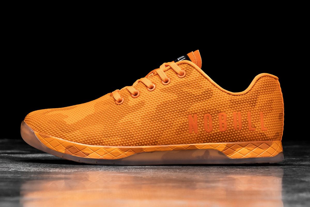 Basket Nobull Superfabric Neon Trainer Homme Orange Camouflage | PS0923765