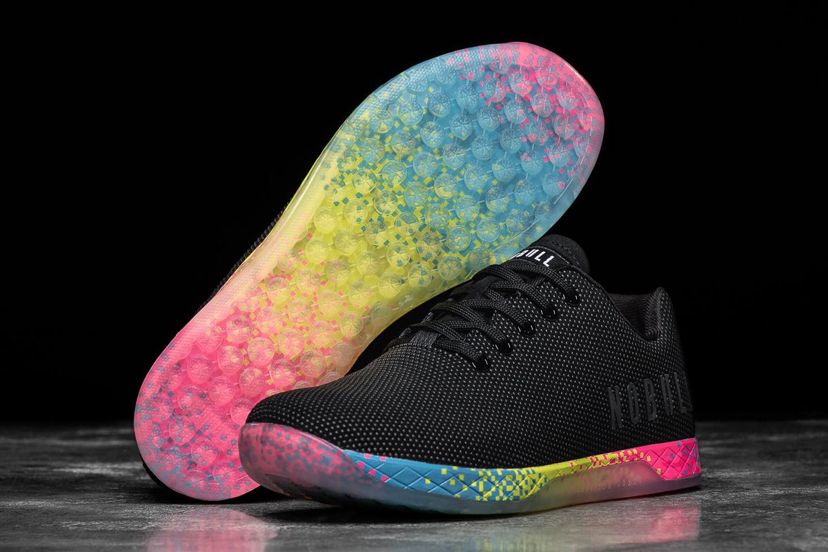Basket Nobull Superfabric Neon Trainer Homme Noir | RG8456791