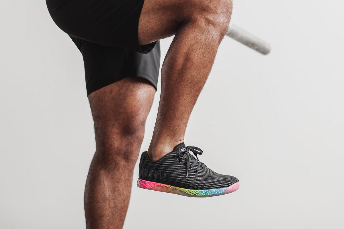 Basket Nobull Superfabric Neon Trainer Homme Noir | RG8456791