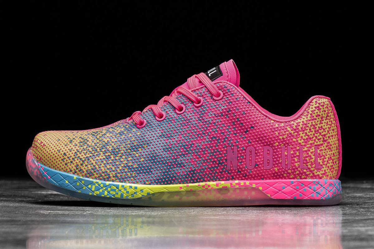 Basket Nobull Superfabric Neon Trainer Homme Rose | WA0156237