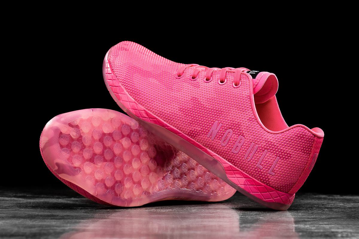 Basket Nobull Superfabric Neon Trainer Homme Rose Camouflage | YI9286375