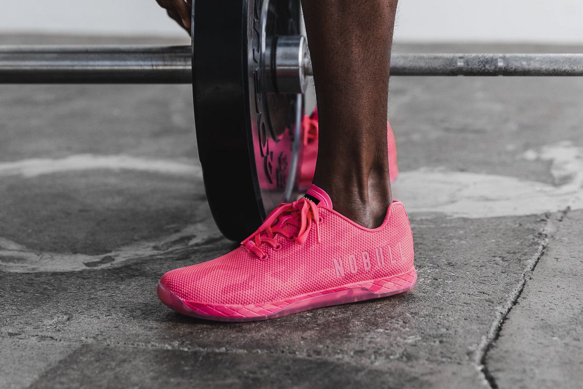 Basket Nobull Superfabric Neon Trainer Homme Rose Camouflage | YI9286375