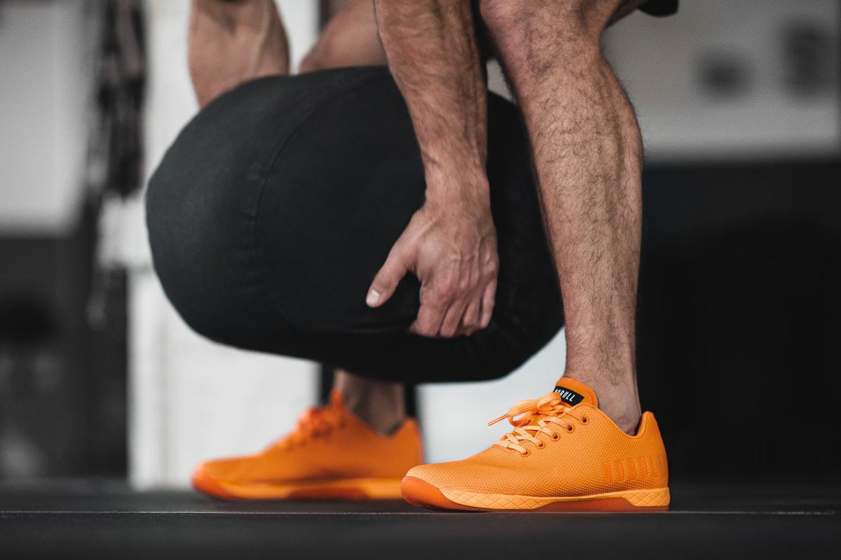 Basket Nobull Superfabric Neon Trainer Homme Orange | ZQ9728610
