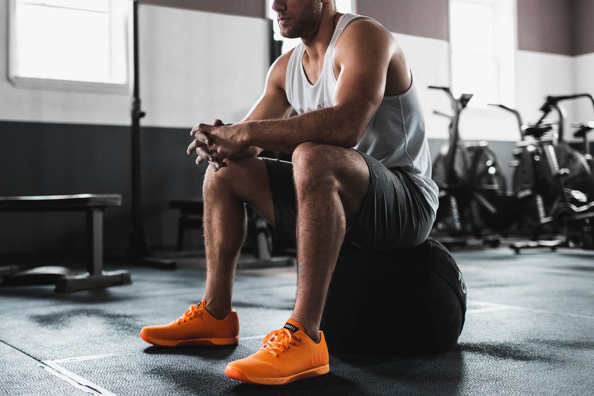 Basket Nobull Superfabric Neon Trainer Homme Orange | ZQ9728610