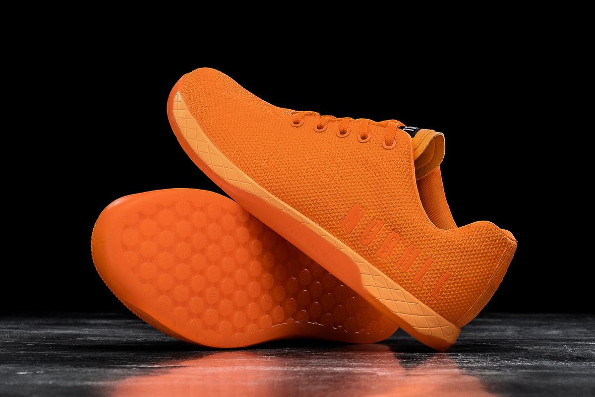 Basket Nobull Superfabric Neon Trainer Homme Orange | ZQ9728610