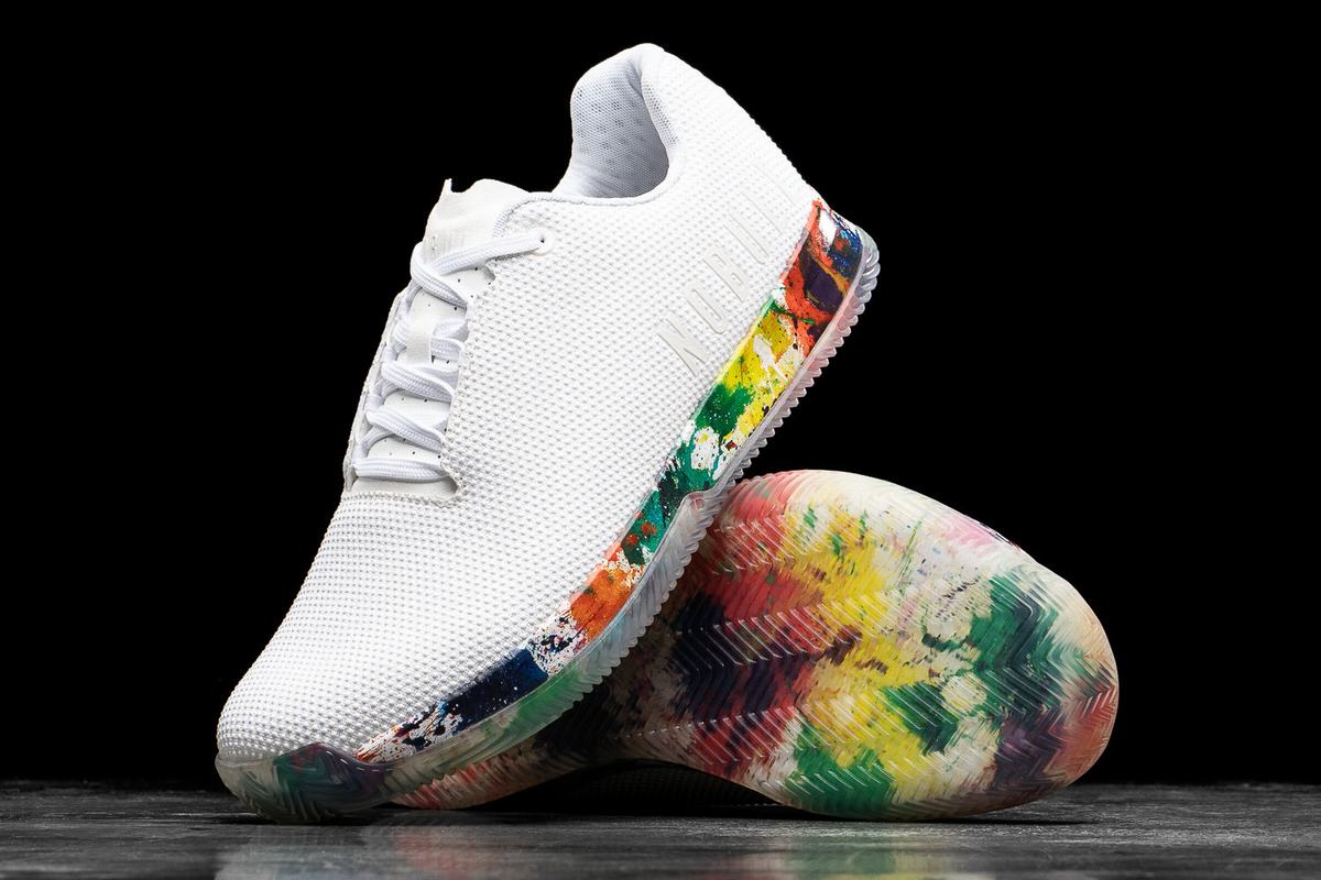 Basket Nobull Superfabric Pride Art Work Court Trainer Homme Blanche | GU9216730