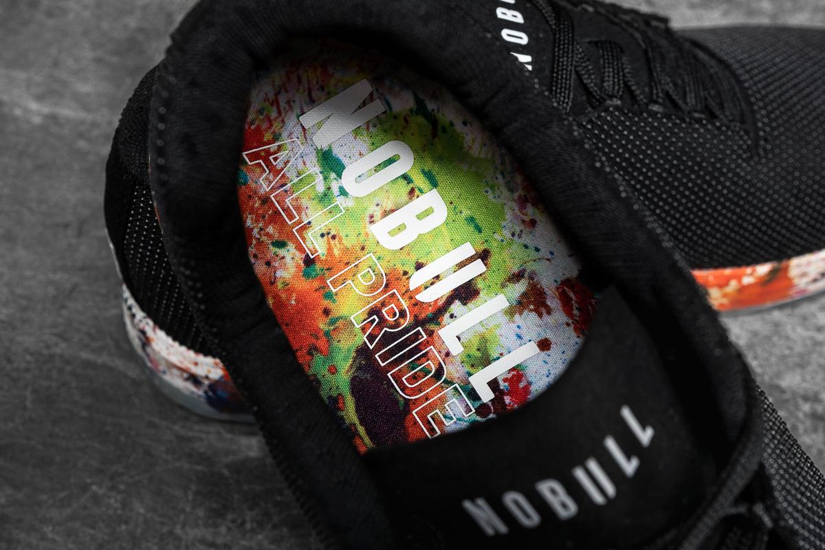 Basket Nobull Superfabric Pride Art Work Trainer Femme Noir | ST2604971