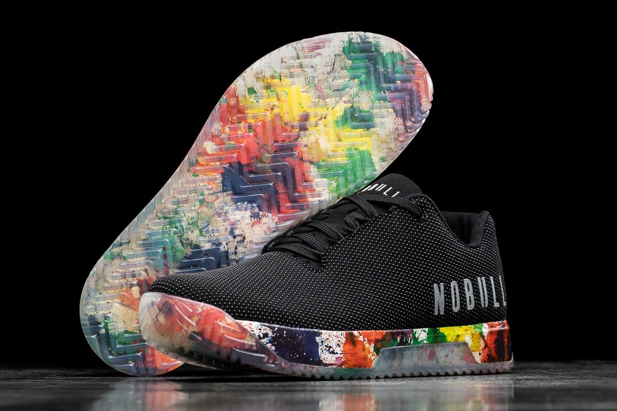 Basket Nobull Superfabric Pride Art Work Trainer Femme Noir | ST2604971