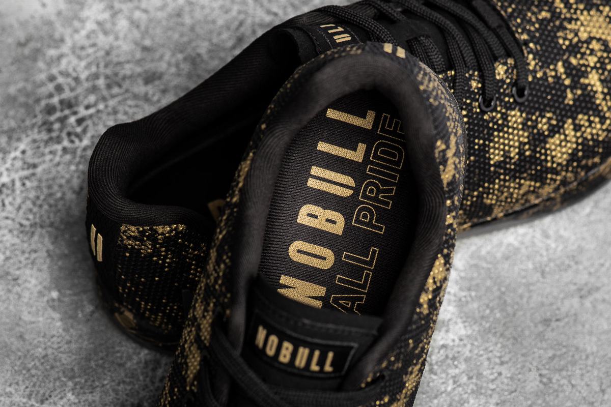 Basket Nobull Superfabric Pride Trainer Femme Doré Noir | QZ4083925