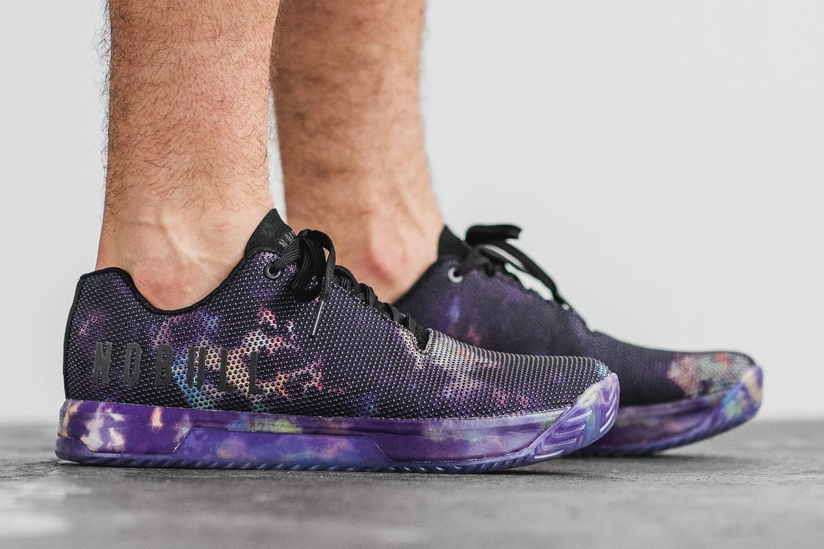Basket Nobull Superfabric Tie-Dye Trainer Homme Violette Noir | BD0982163