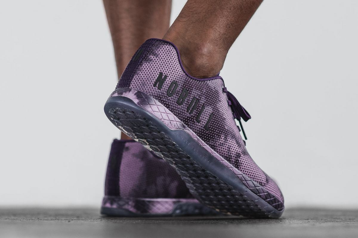 Basket Nobull Superfabric Tie-Dye Trainer Homme Violette Foncé | JX5490718