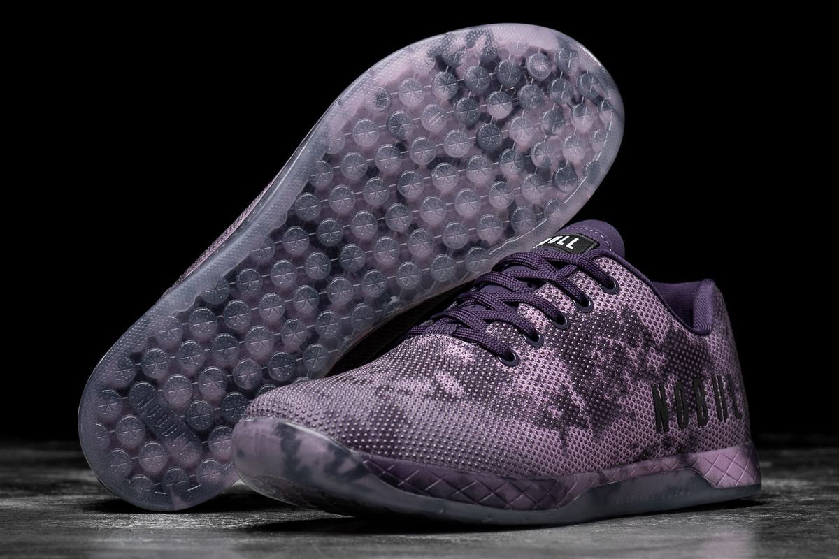 Basket Nobull Superfabric Tie-Dye Trainer Homme Violette Foncé | JX5490718