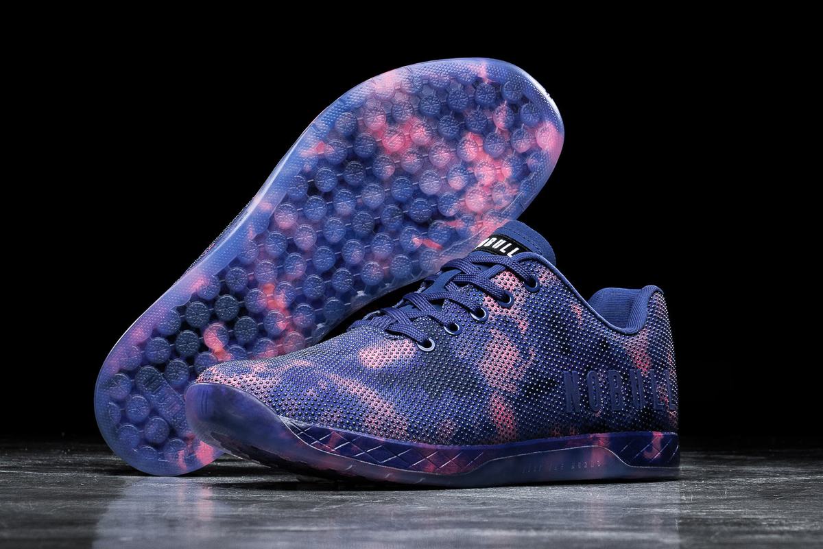 Basket Nobull Superfabric Tie-Dye Trainer Homme Indigo Rose | VG7025698