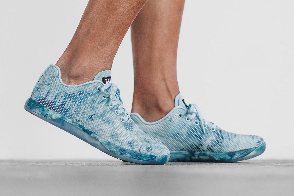 Basket Nobull Superfabric Tie-Dye Trainer Femme Menthe | ZU1268934