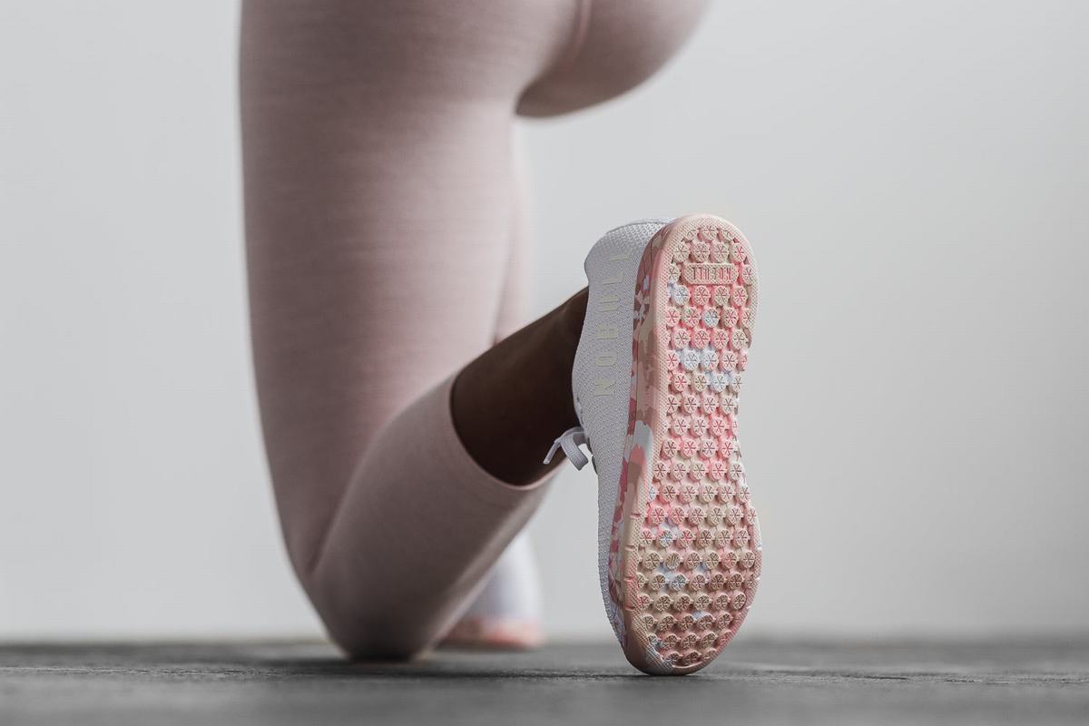 Basket Nobull Superfabric Trainer Femme Blanche Rose | CB2169534
