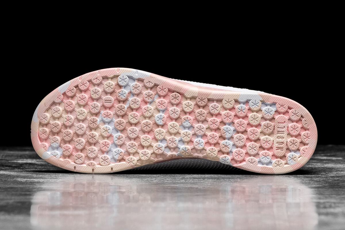Basket Nobull Superfabric Trainer Femme Blanche Rose | CB2169534