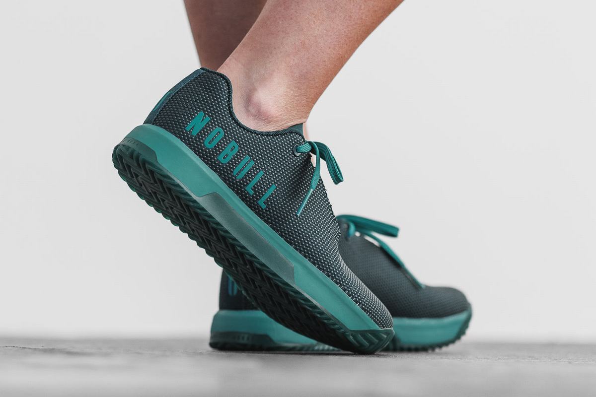 Basket Nobull Superfabric Trainer Femme Turquoise Foncé | DT4693105