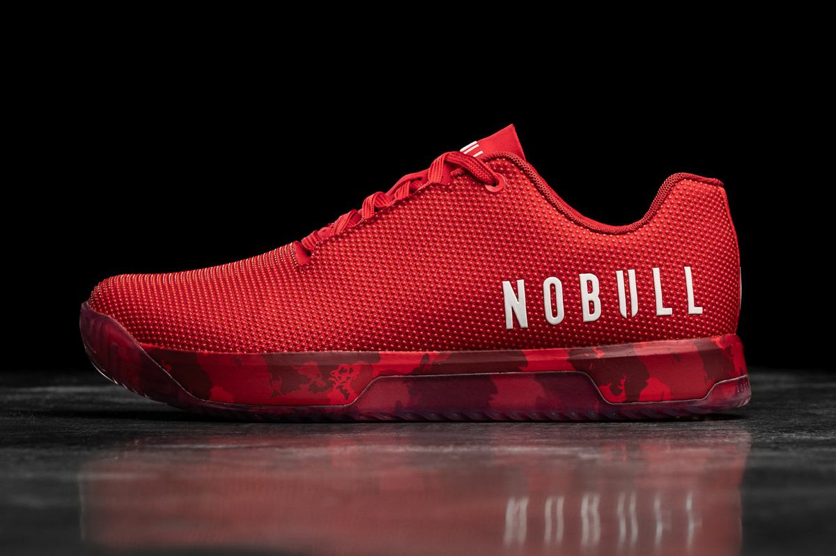 Basket Nobull Superfabric Trainer Femme Rouge | DX5921803