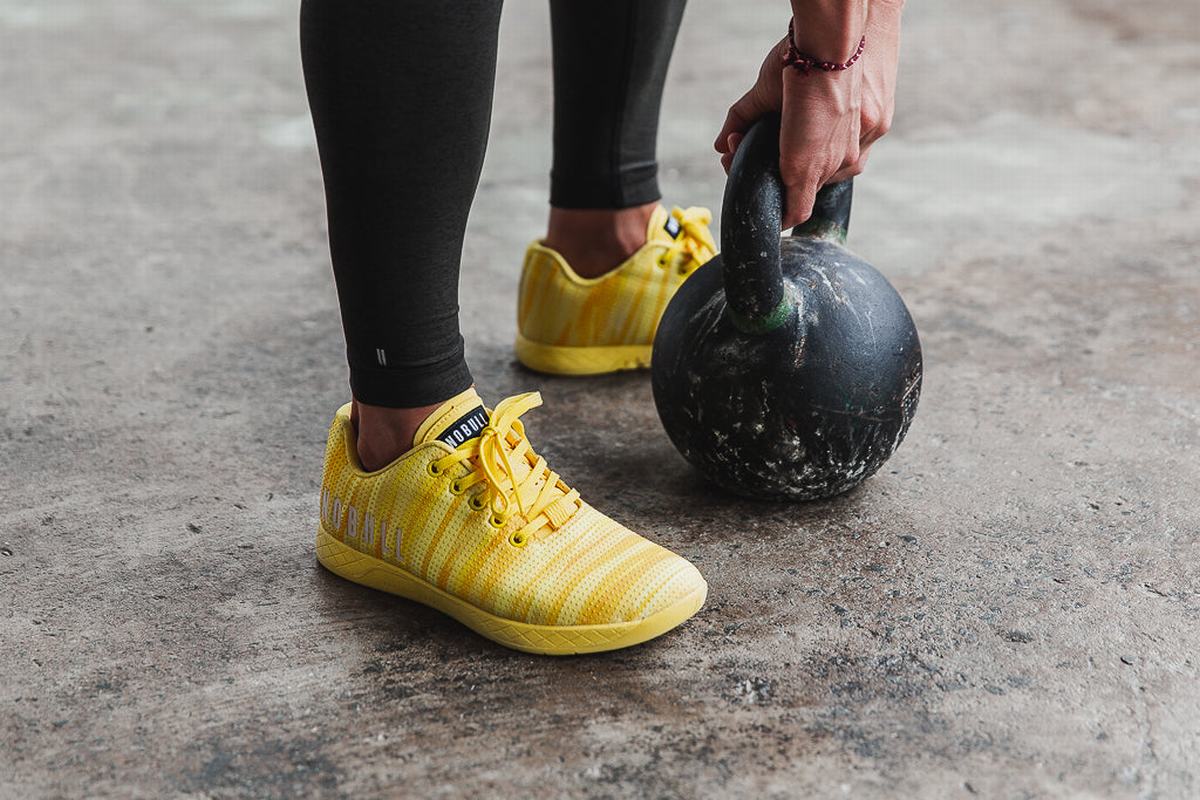 Basket Nobull Superfabric Trainer Femme Jaune | EU1389427
