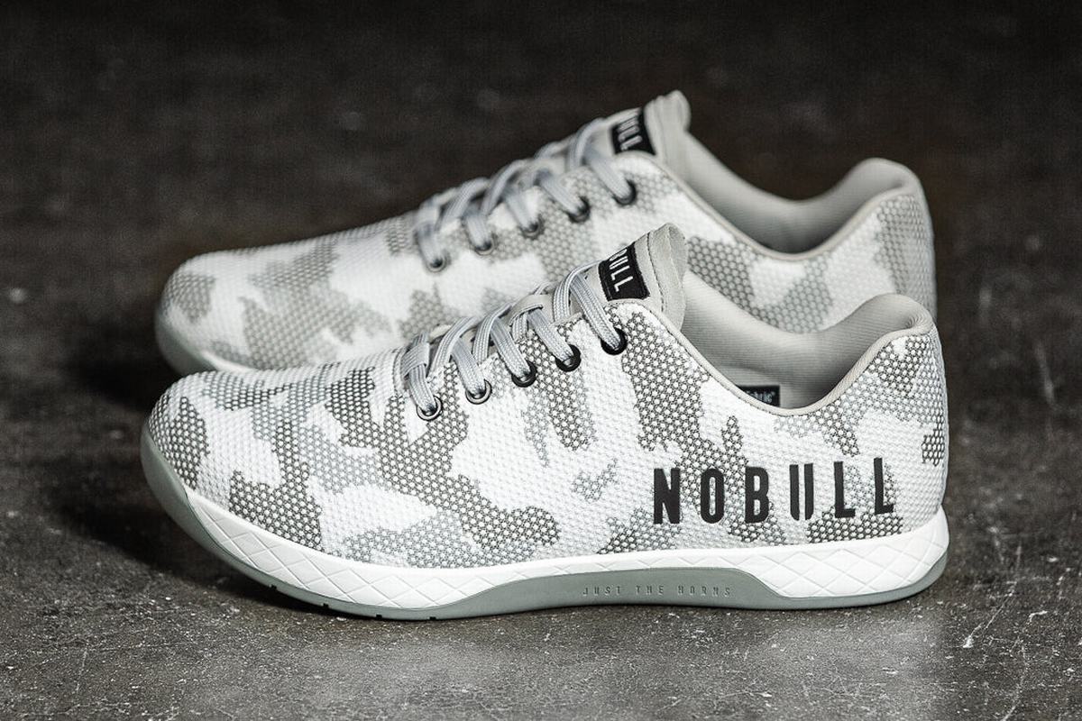 Basket Nobull Superfabric Trainer Femme Blanche Camouflage | FG6172940