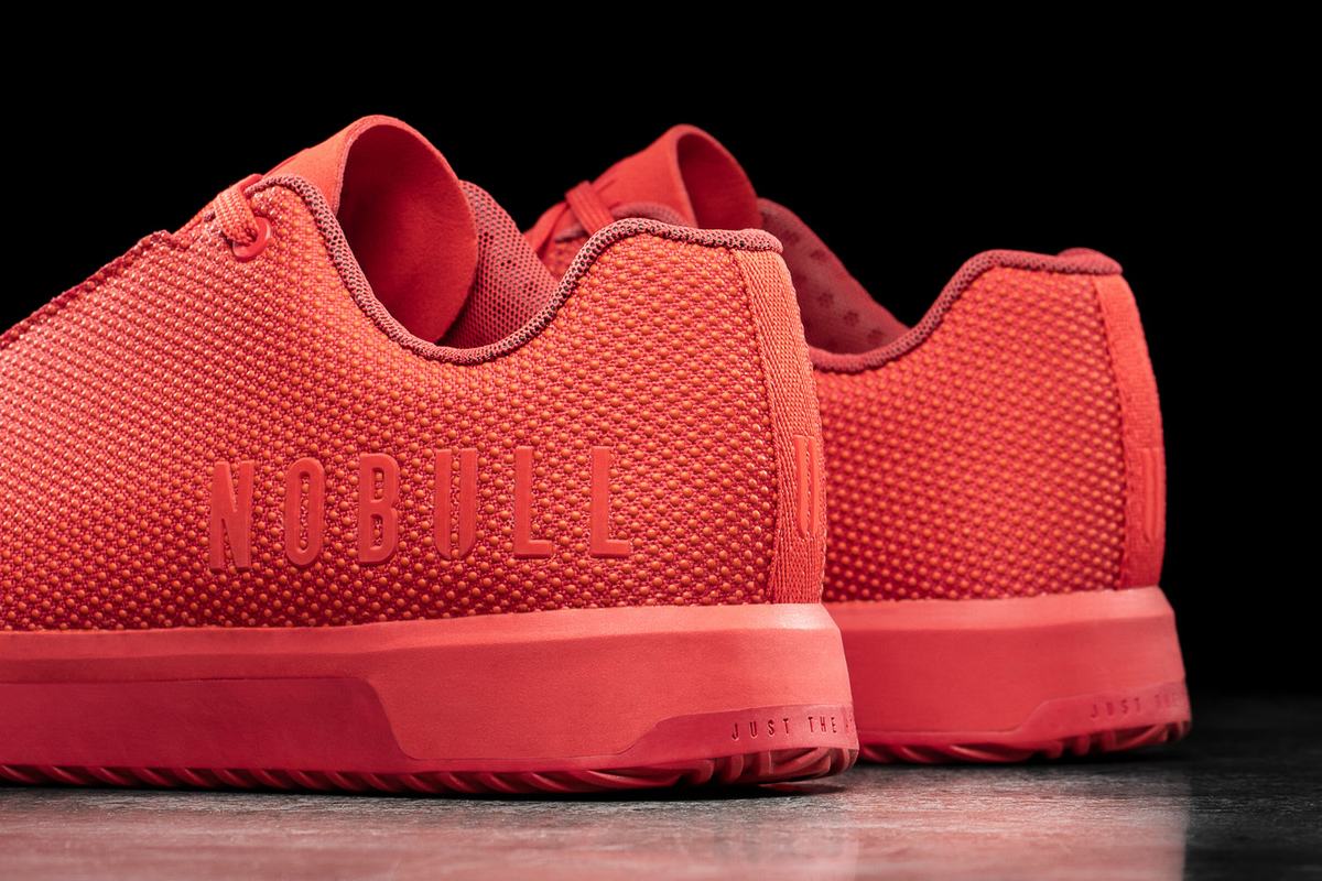 Basket Nobull Superfabric Trainer Femme Rouge Clair | FJ2613948