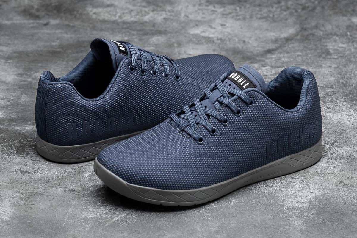 Basket Nobull Superfabric Trainer Femme Bleu Marine Grise Foncé | GR2145983
